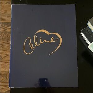 Celine  Dion 
DionNavy and Gold Decorative Accent